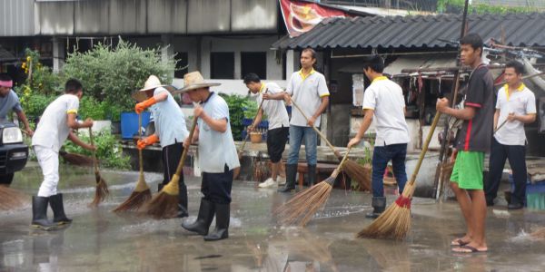 บรรยากาศ Big Cleaing Day โครงการ - รณรงค์ทำความสะอาดภายในเขตประกอบการ